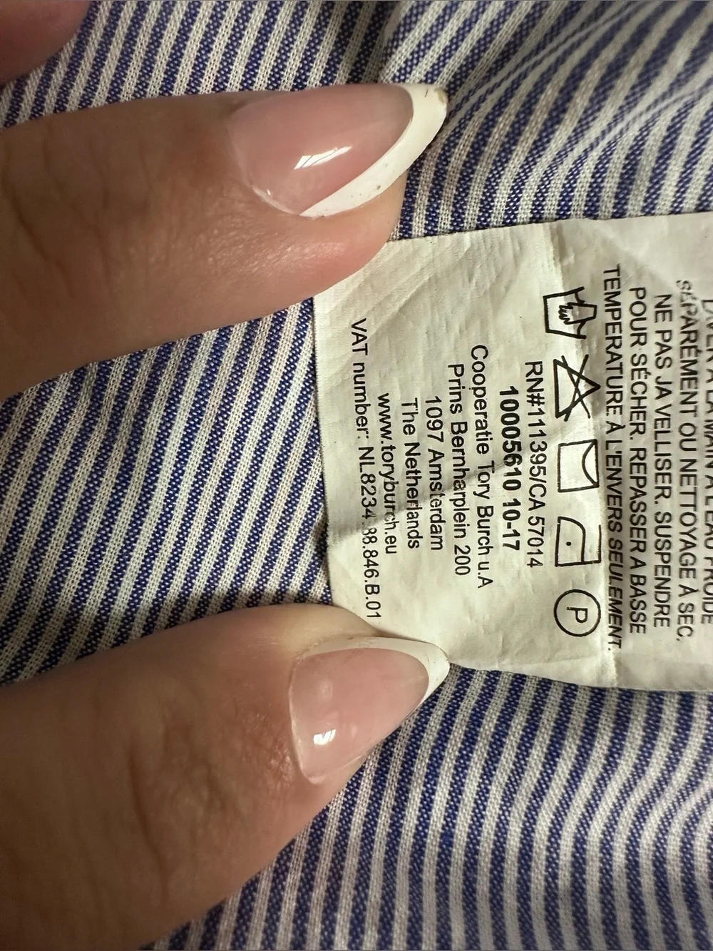 Tory Burch XS swimsuit, (open to offers) cover-up Light Blue with Red Embroidere